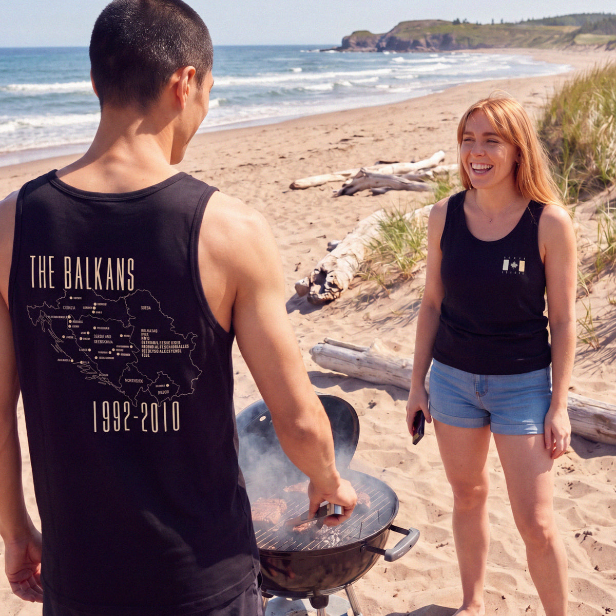 Never Forget – Balkans Tank Black