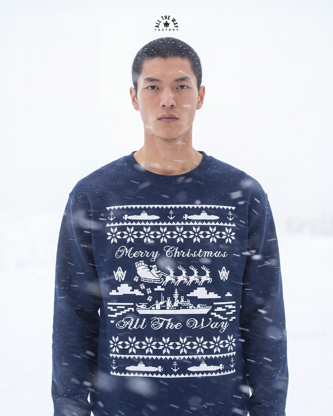 ATW Ugly Christmas Sweater - NAVY