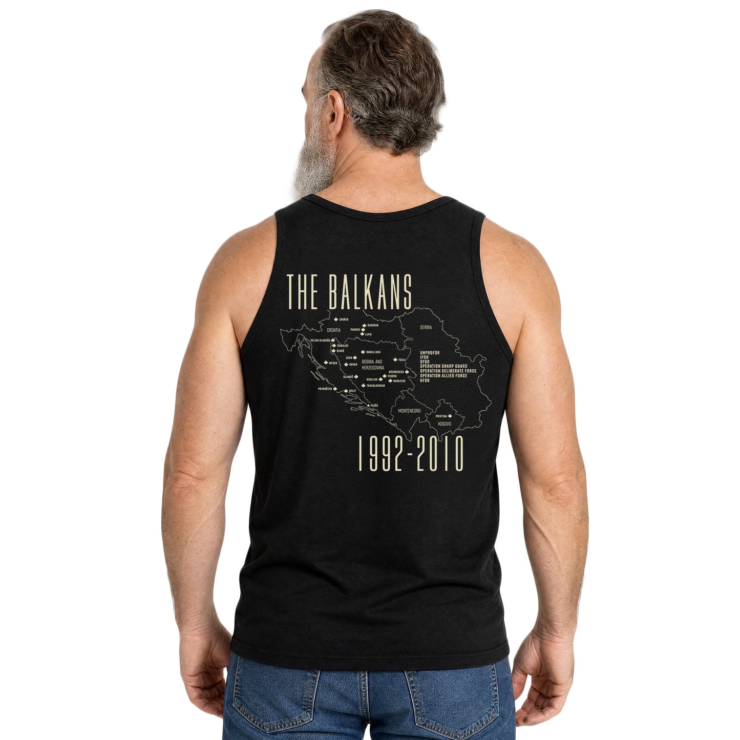 Never Forget – Balkans Tank Black