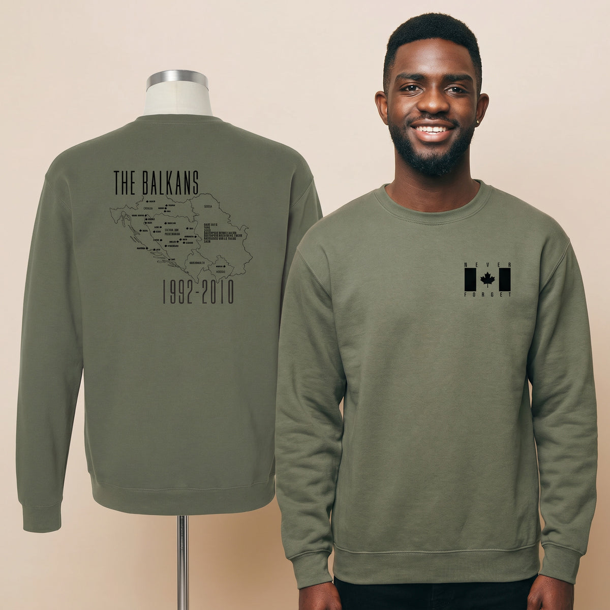 Never Forget – Balkans Crewneck