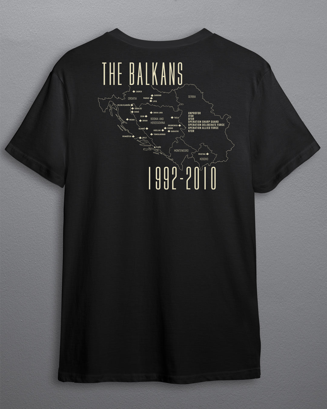 Never Forget – Balkans Short Sleeve Black