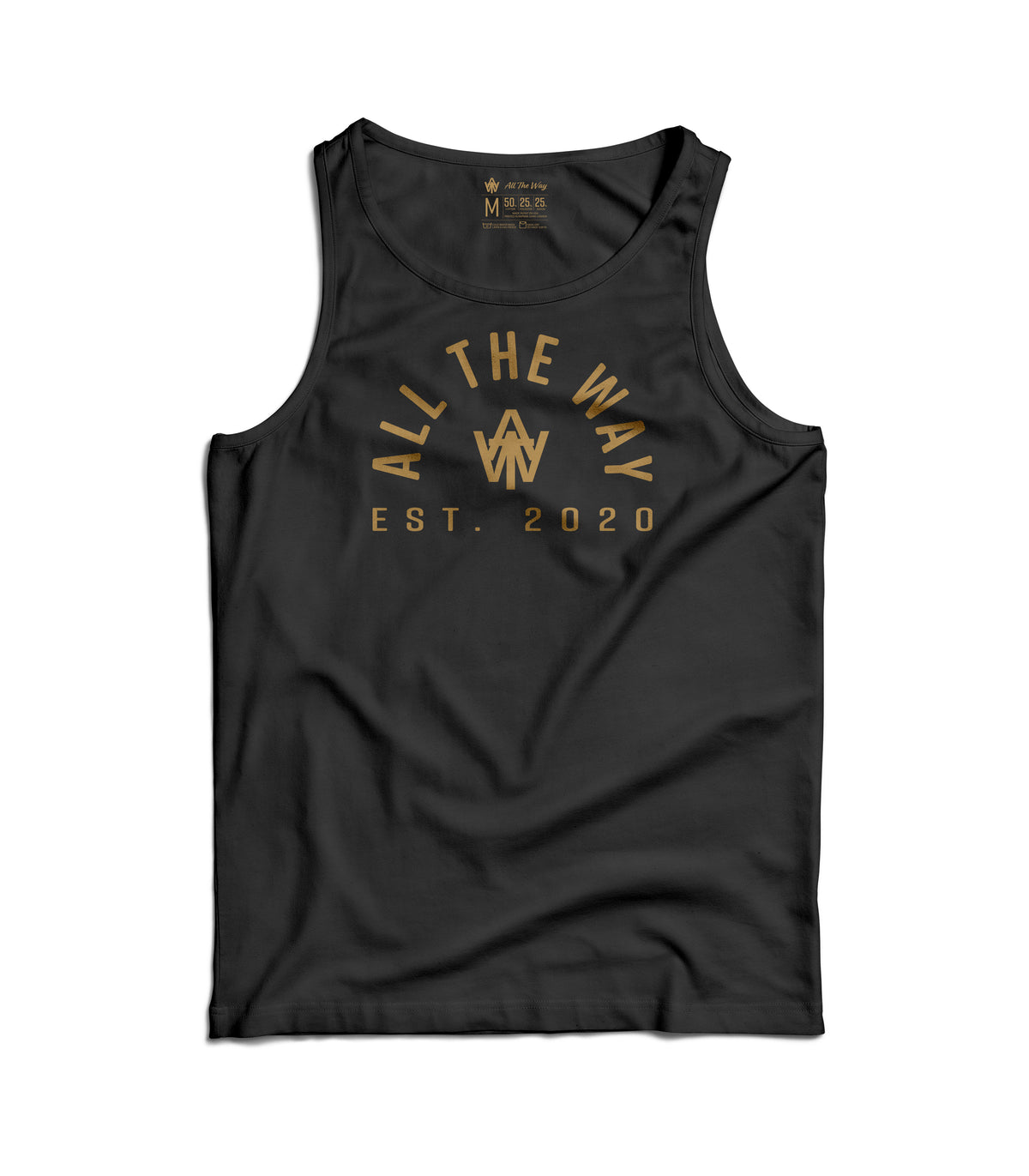 All The Way Classic Tank – Black / Gold