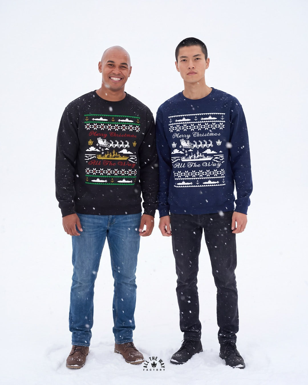 ATW Ugly Christmas Sweater - NAVY